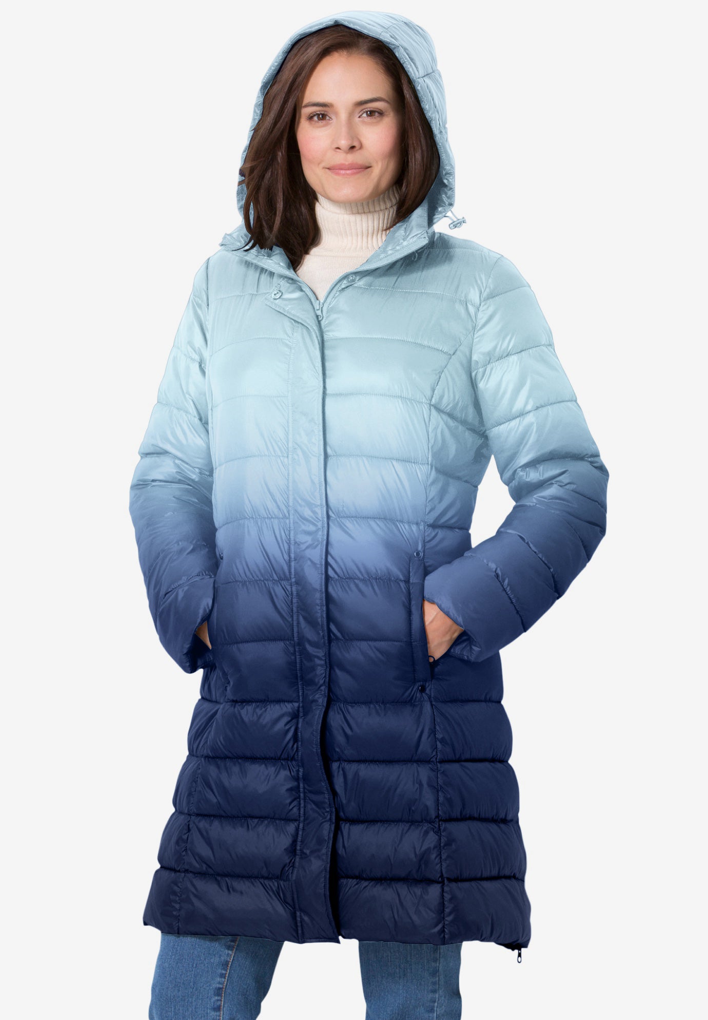 Long Packable Puffer Jacket image number 0