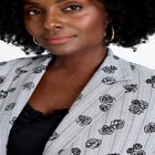 Flocked Floral Blazer image number null