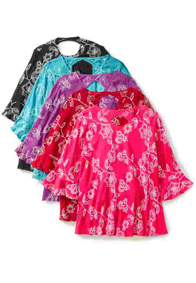 Embroidered Gauze Tunic image number 1