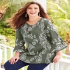 Embroidered Gauze Tunic image number null