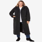 Long Hooded Berber Fleece Coat image number null