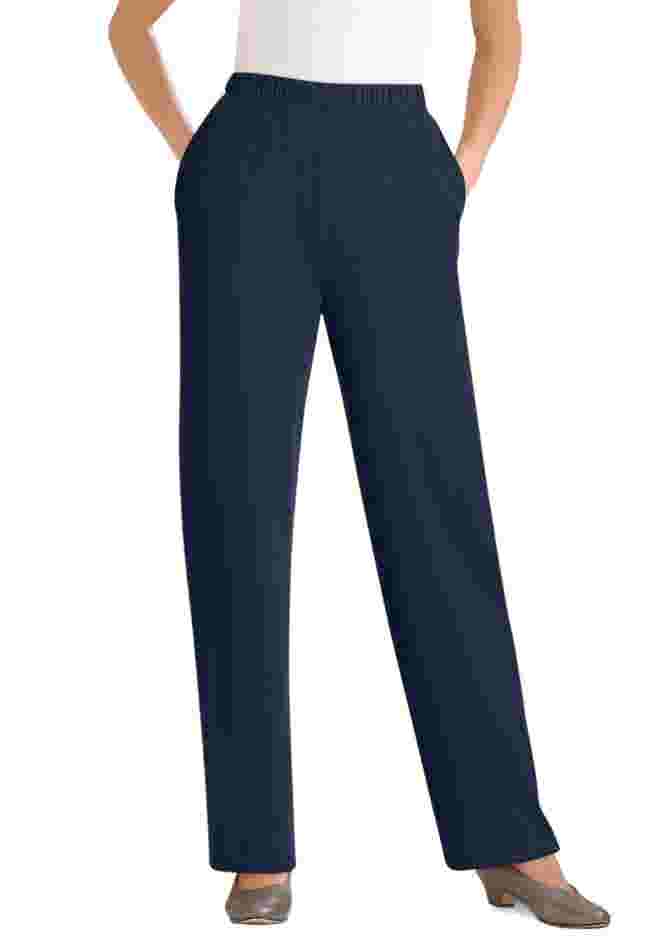 7-Day Ribbed Knit Wide-Leg Pant image number 0