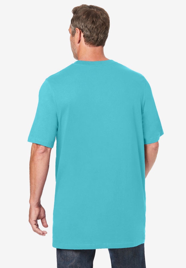 Shrink-Less&trade; Lightweight Longer-Length Crewneck T-Shirt image number 1