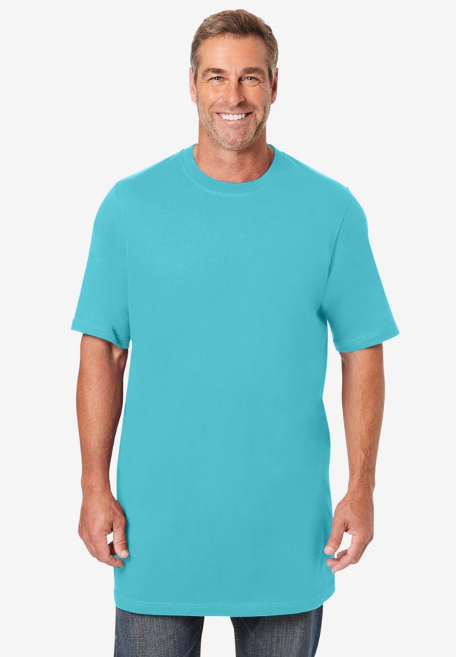Shrink-Less&trade; Lightweight Longer-Length Crewneck T-Shirt image number 3