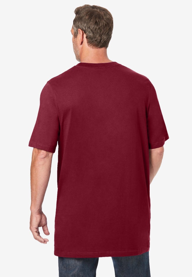 Shrink-Less&trade; Lightweight Longer-Length Crewneck T-Shirt image number 1