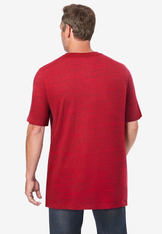 Shrink-Less™ Lightweight Longer-Length Crewneck T-Shirt image number 1