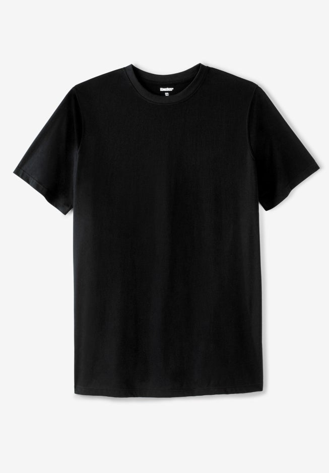 Shrink-Less Lightweight Longer-Length Crewneck T-Shirt image number 0