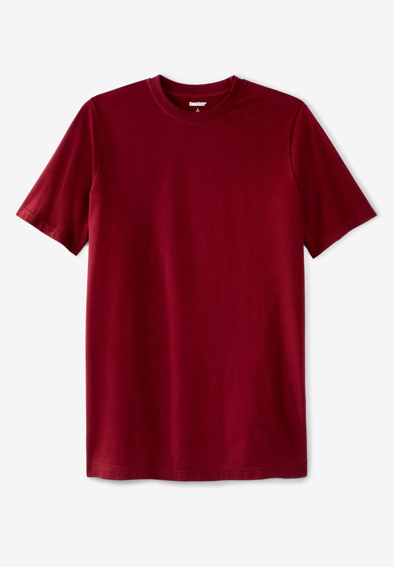 Shrink-Less&trade; Lightweight Longer-Length Crewneck T-Shirt image number 0