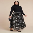 Sequin Paillette Full Skirt image number null
