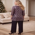 Sequin Jewel Neck Duet image number 1
