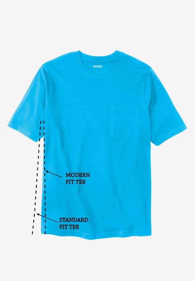 Shrink-Less™ Lightweight Crewneck Modern Fit Tee image number null