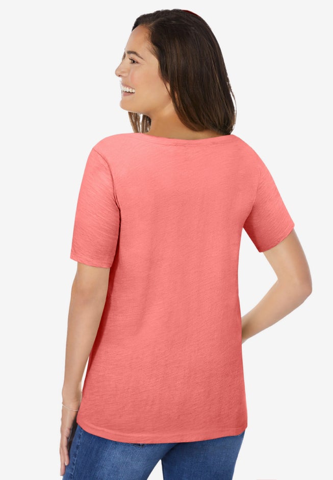 Crochet-Trim Knit Top image number 1