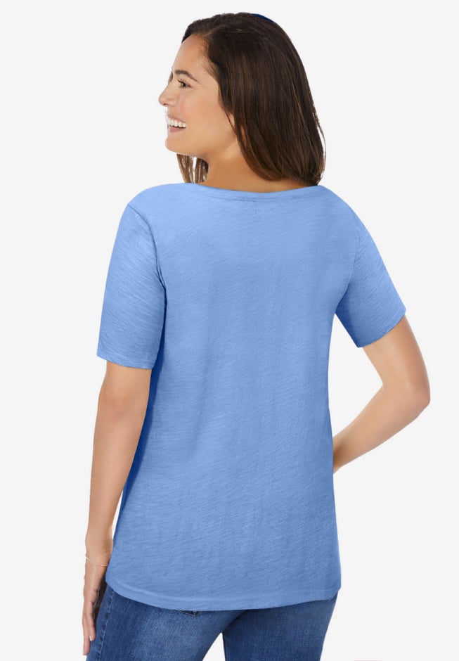 Crochet-Trim Knit Top image number 1