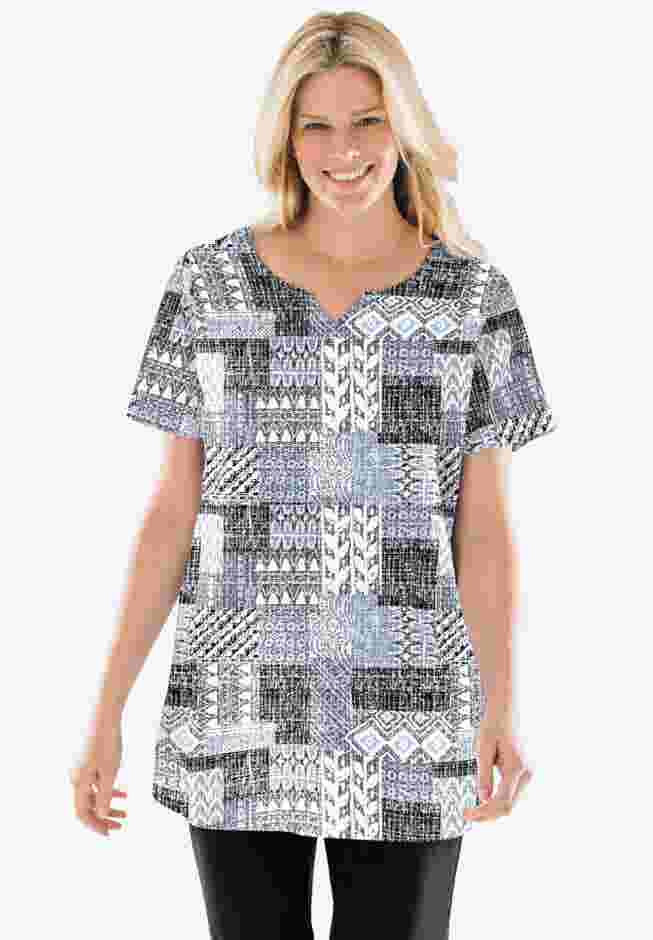 7-Day Notch-Neck Tunic image number 0