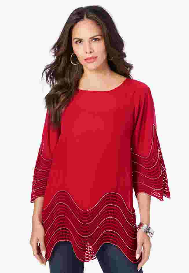Embellished Georgette Tunic image number 0