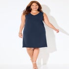 Mesh Flyaway Sheath Dress image number null