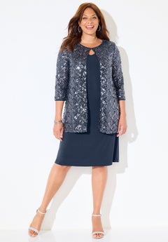 Plus Size Jacket Dresses | OneStopPlus Plus Size Jacket Dresses | OneStopPlus
