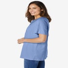 Eyelet Henley Tee image number null