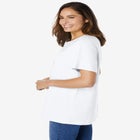 Eyelet Henley Tee image number null