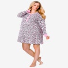 Thermal Henley Sleepshirt image number null