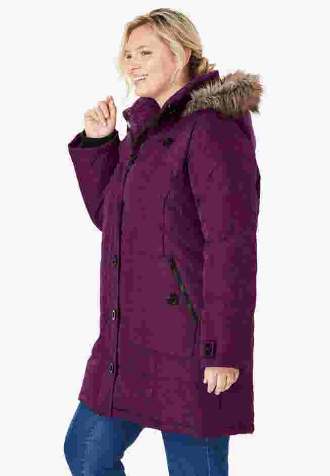 Heathered Down Puffer Coat image number 2