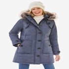 Heathered Down Puffer Coat image number null