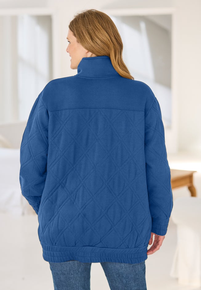 Quilted Easy Fleece Jacket image number 1