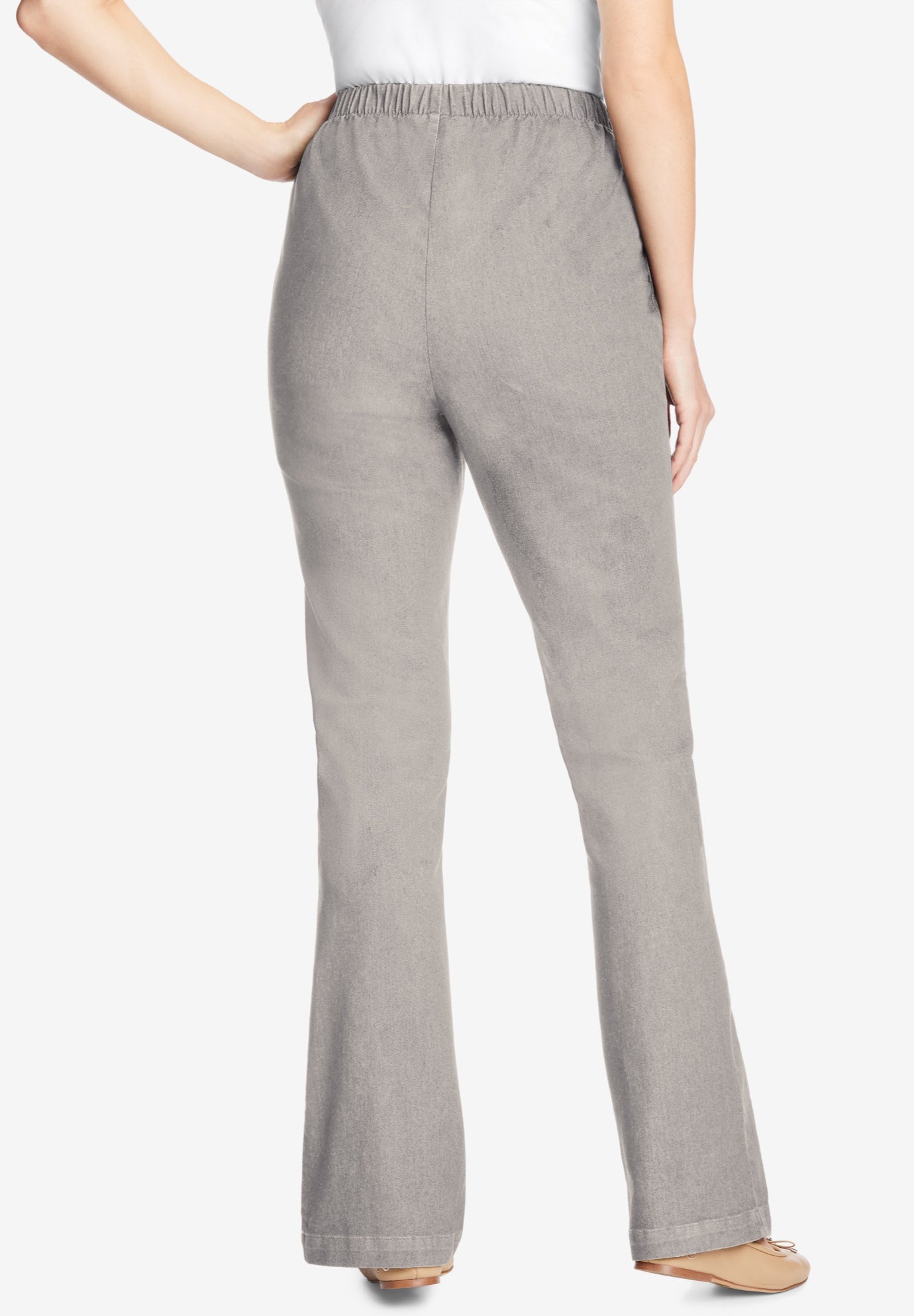 Fineline Stretch Denim Pull-On Bootcut Jeans image number 1