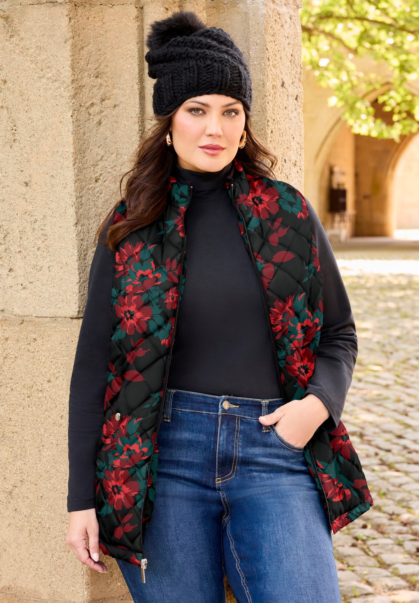 Quilted Puffer Vest image number 0