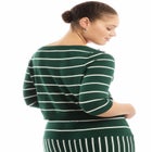 Cropped Boat Neck Sweater image number null