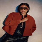 Cropped Bomber Jacket image number null