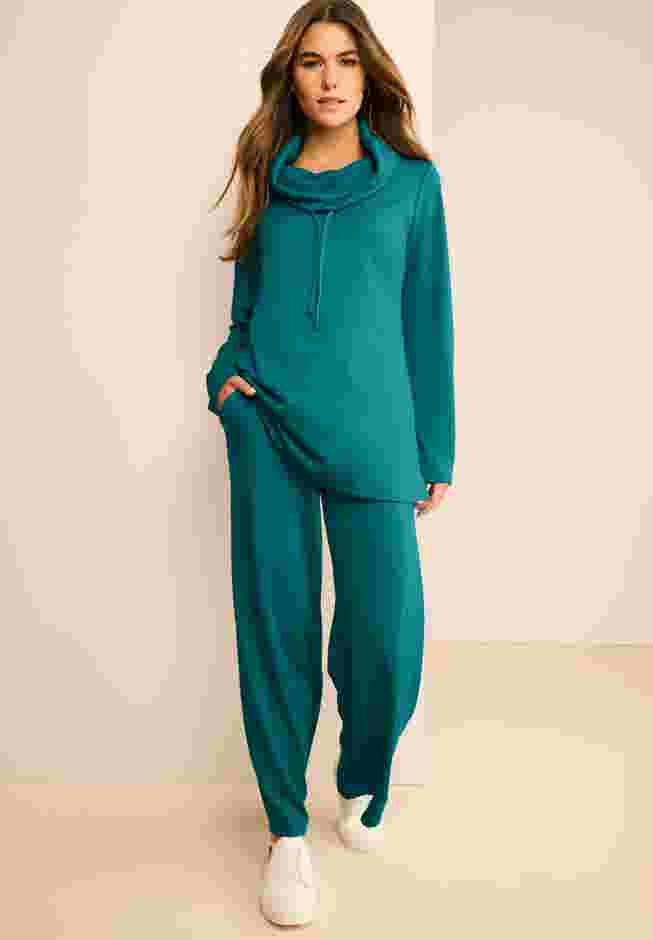 Comfort+ Fleece Cowl Neck Sweatshirt image number 0