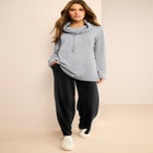 Comfort+ Fleece Cowl Neck Sweatshirt image number null