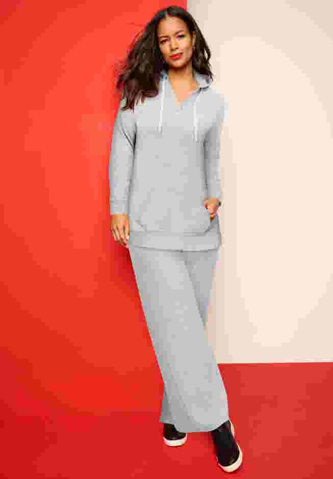 Comfort+ Fleece V Neck Hooded Sweatshirt image number 0