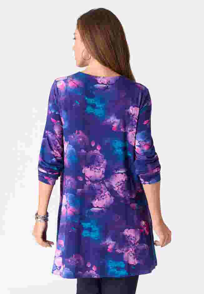 Ultra Drape V Neck Pocket Tunic image number 1