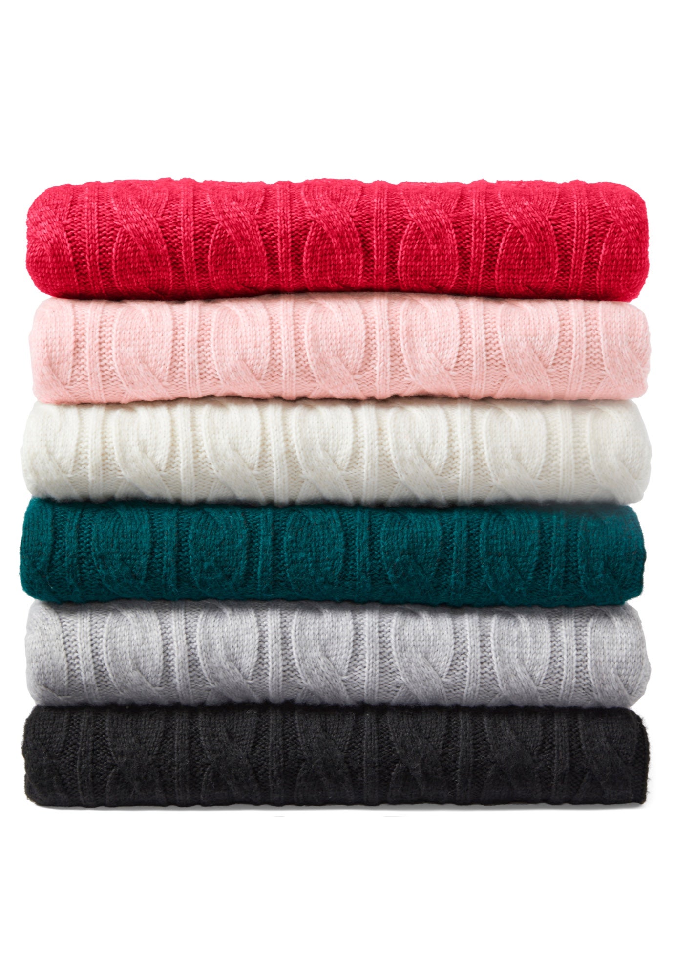 Plus Size Cozy Cable Sweater Tunic image number 1