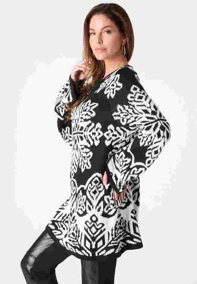 Fair Isle Boatneck Sweater image number 3
