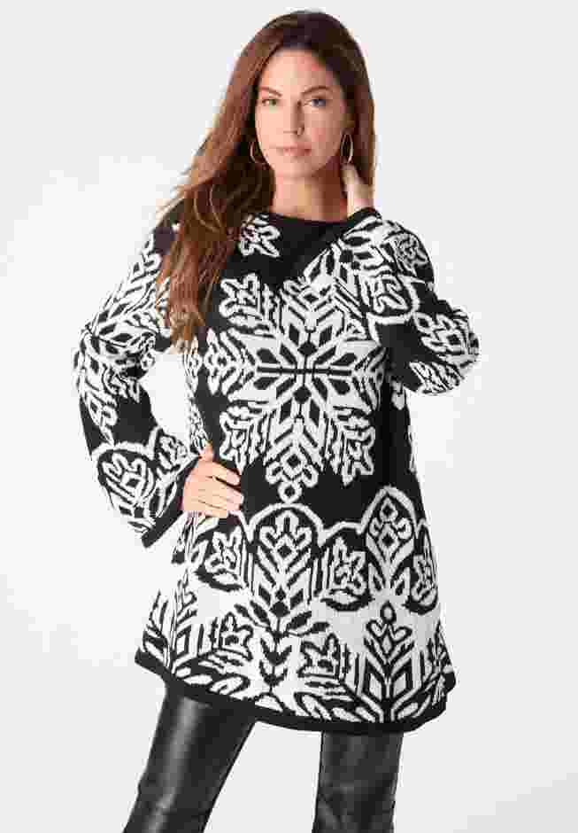 Fair Isle Boatneck Sweater image number 1