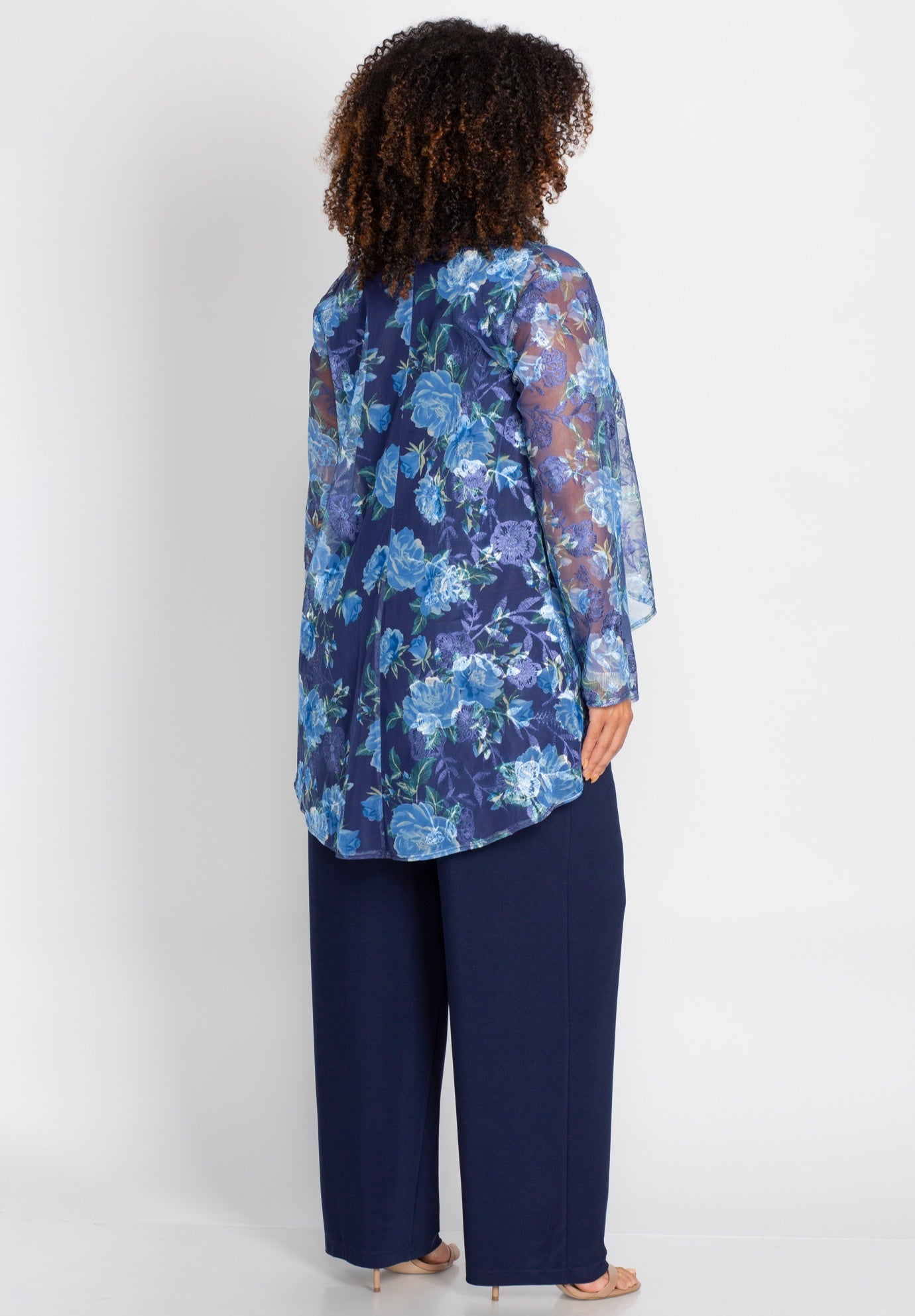 Cascade Embroidered 3-Piece Pant Suit image number 1
