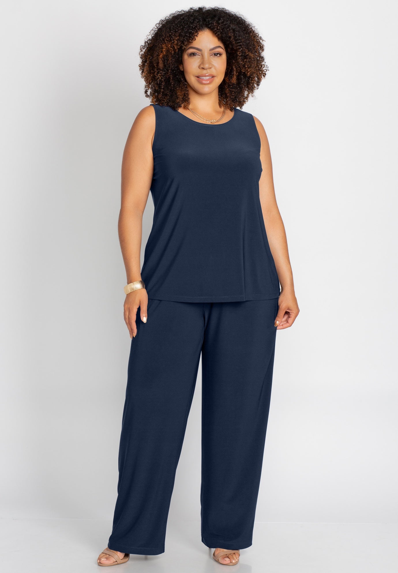 Cascade Embroidered 3-Piece Pant Suit image number 3