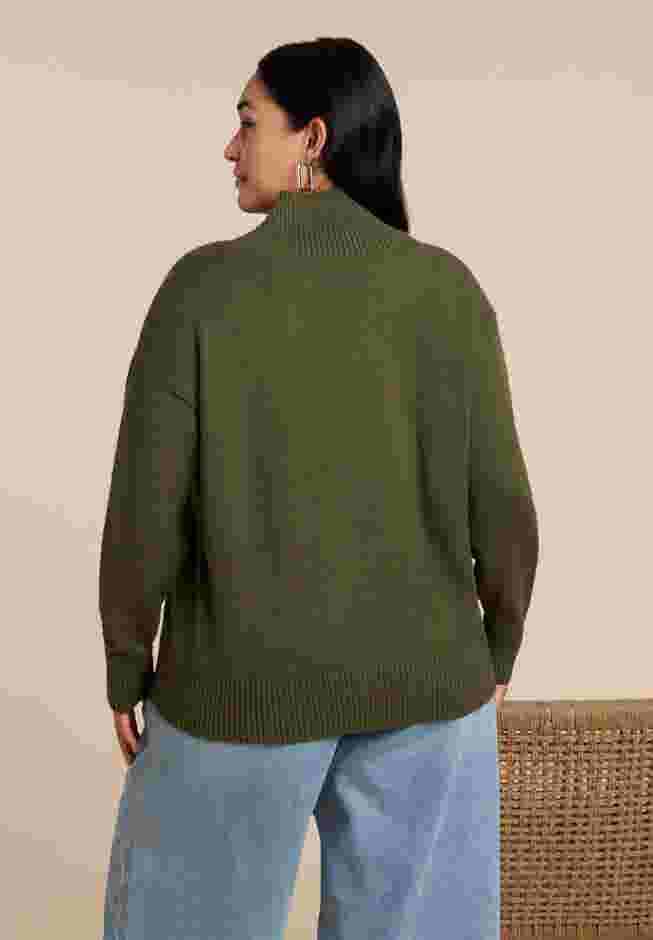 Overlap Mockneck Sweater image number 2