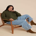 Overlap Mockneck Sweater image number null