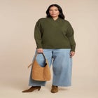 Overlap Mockneck Sweater image number null