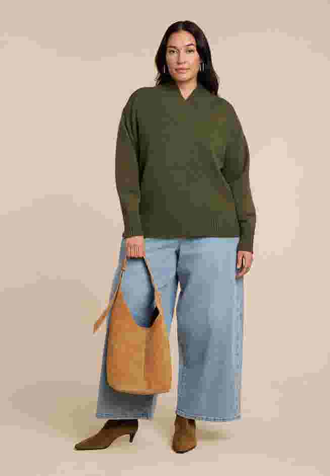 Overlap Mockneck Sweater image number 5