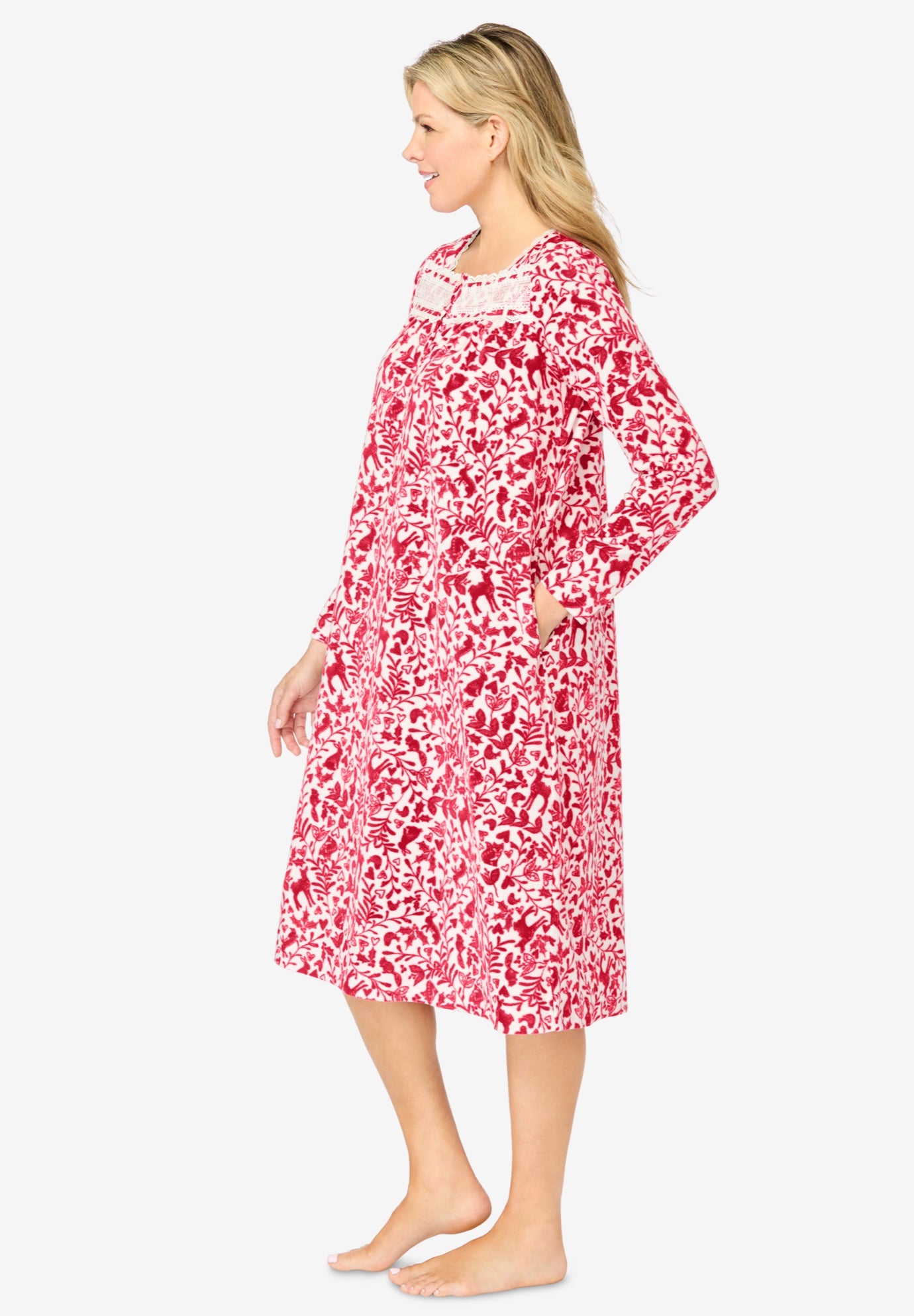 Only Necessities&reg; Long-Sleeve Gown image number 2