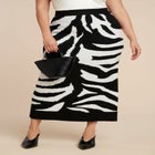 Intarsia Maxi Skirt image number null
