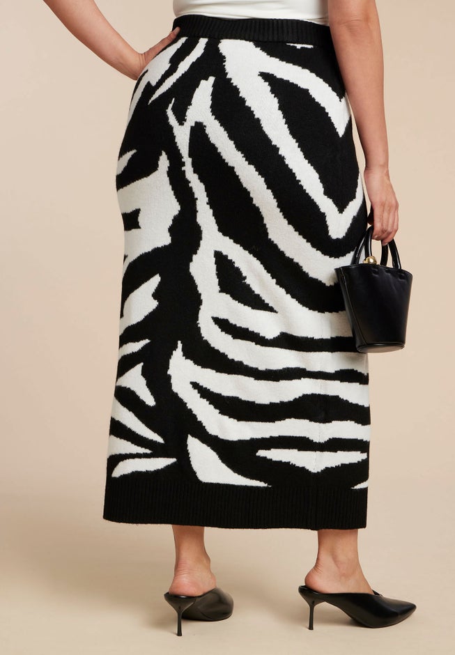 Intarsia Maxi Skirt image number 2