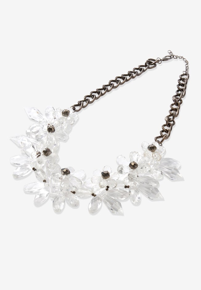 Floral Cluster Necklace image number null