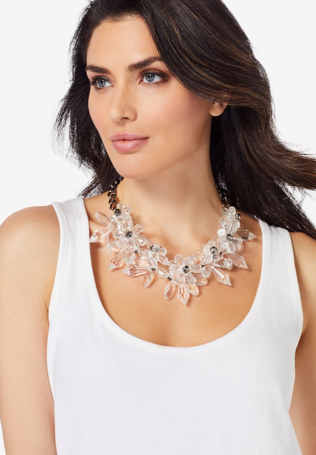 Floral Cluster Necklace image number null