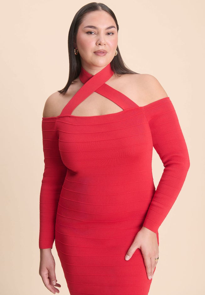 Mini Fitted Bandage Dress image number 3